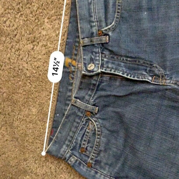 7 For All Man Kind Womens Flare Jeans 28 x 30 - Picture 7 of 8